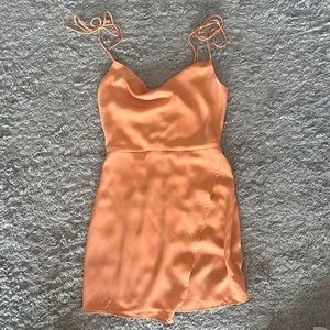 Silk Blue Blush Dress NWT